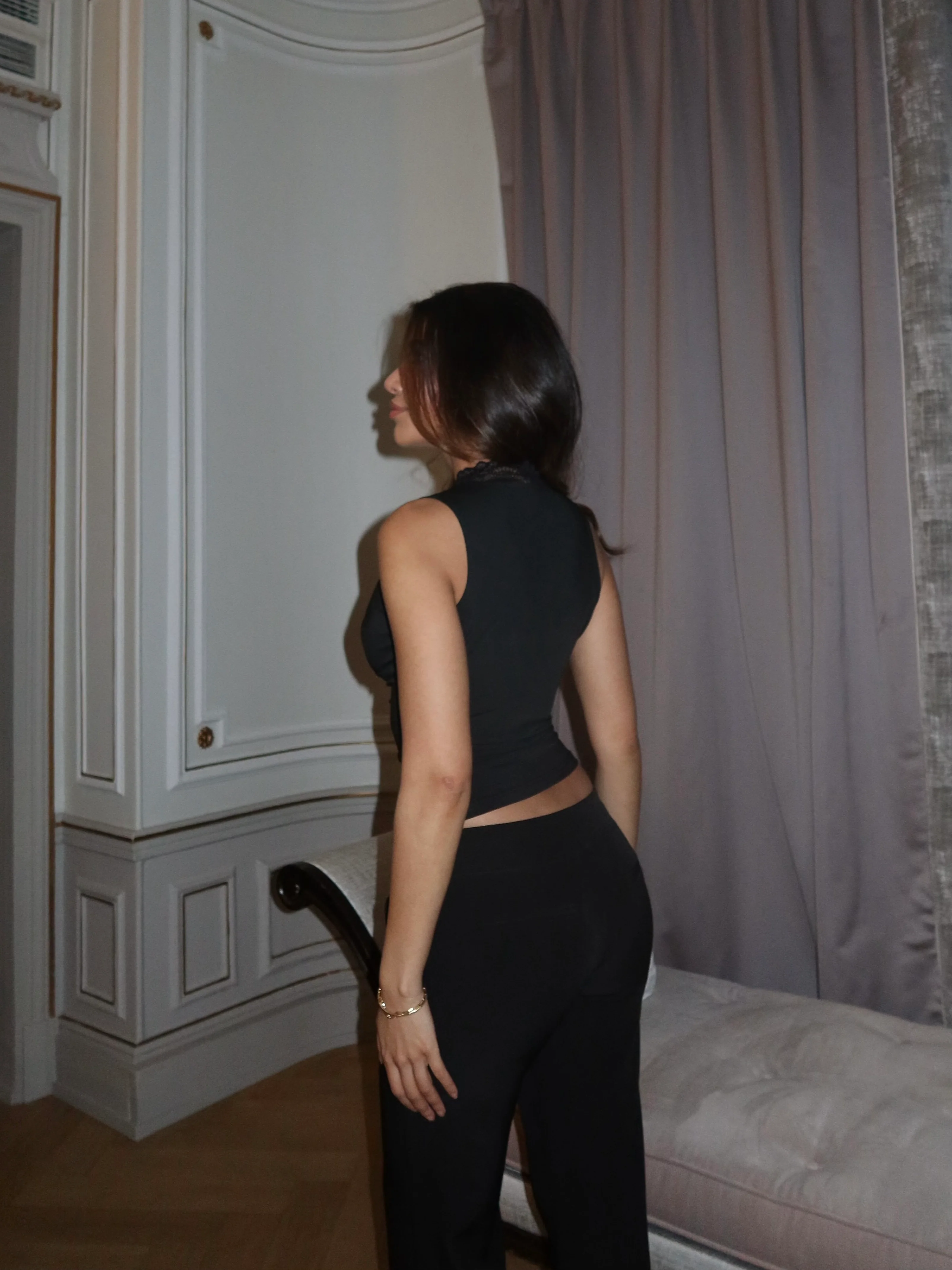 Alana lace top - black - Image 3