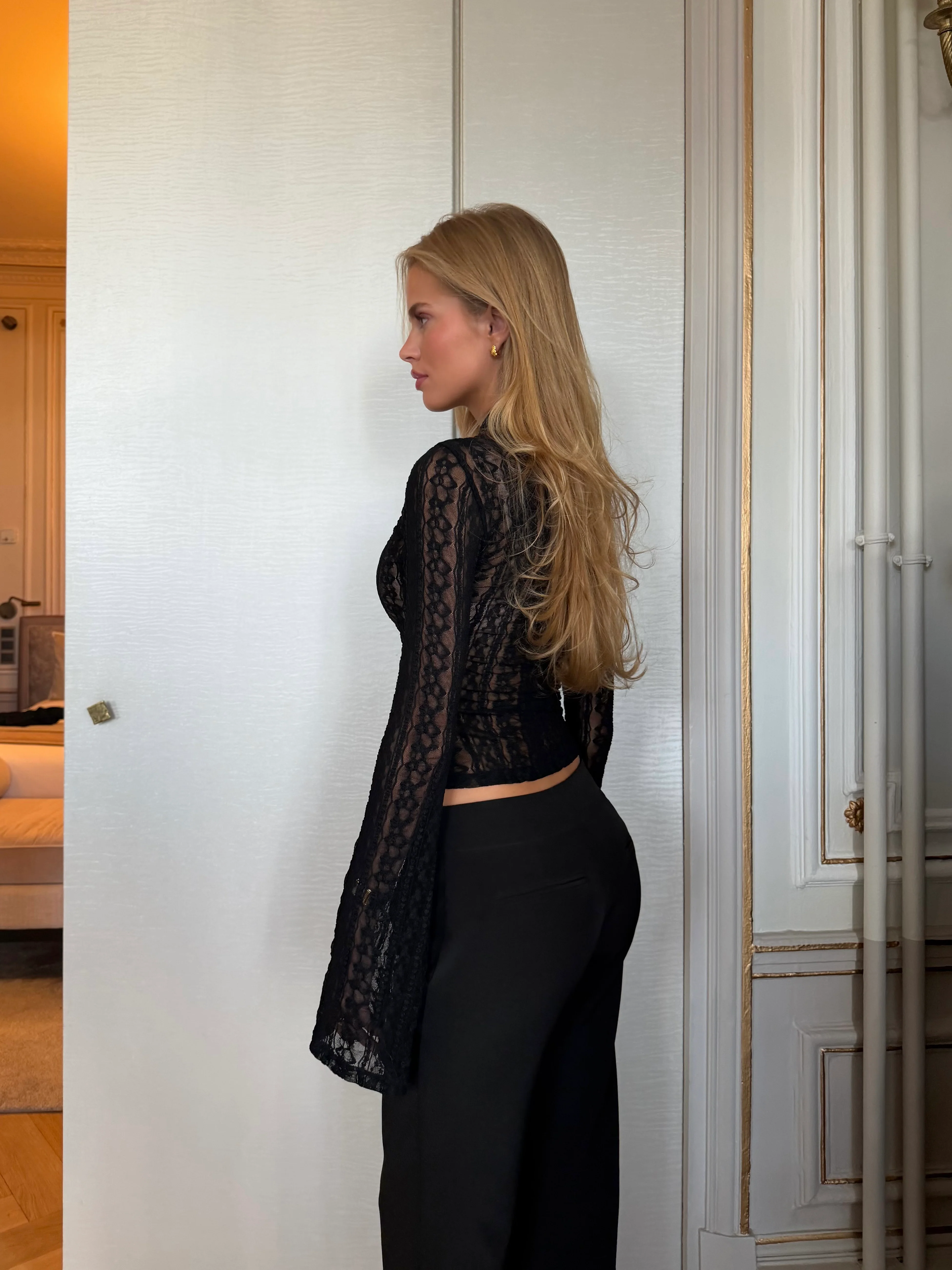 Ayla lace top - black - Image 3