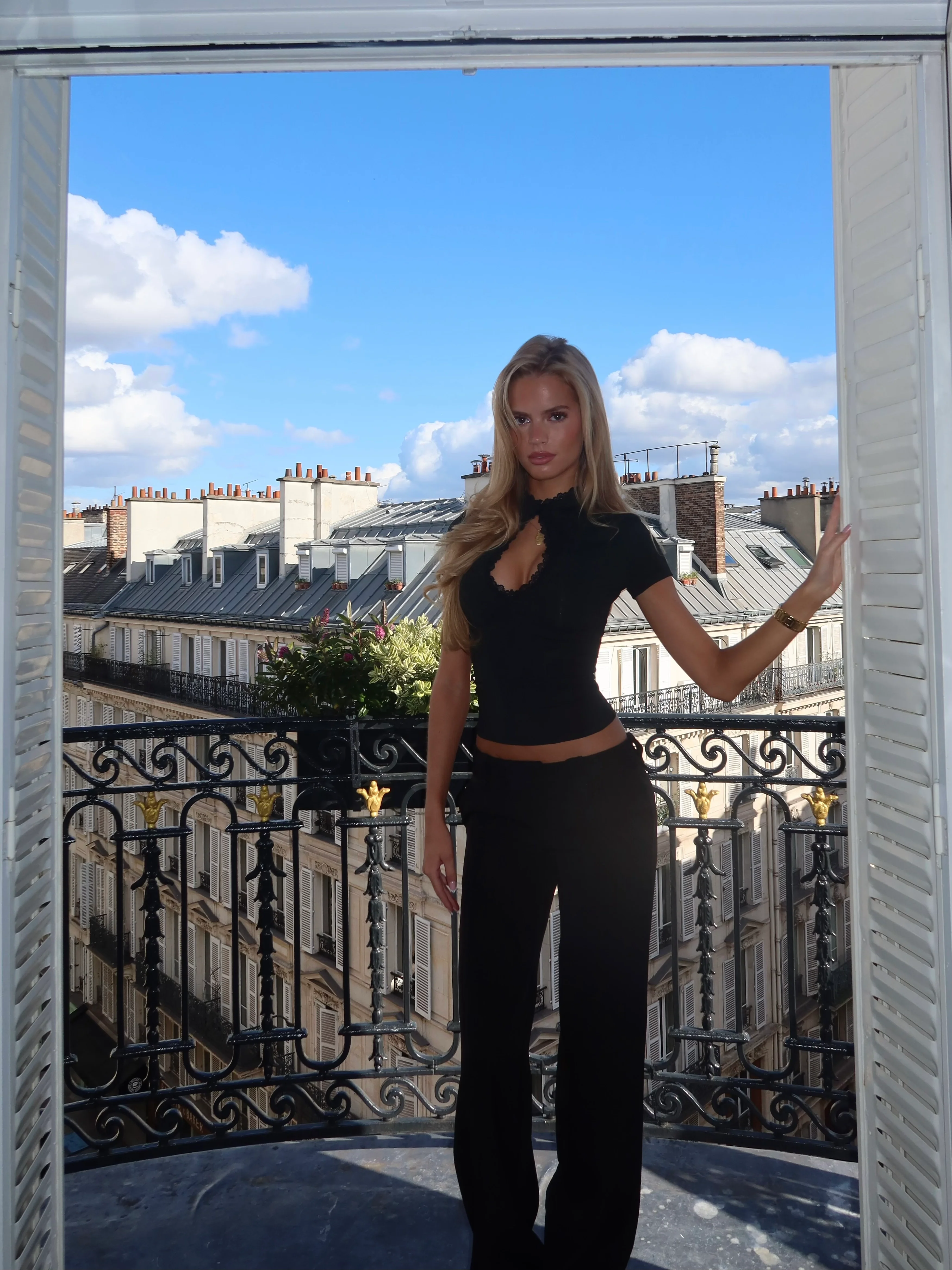 Baia lace top - black - Image 15