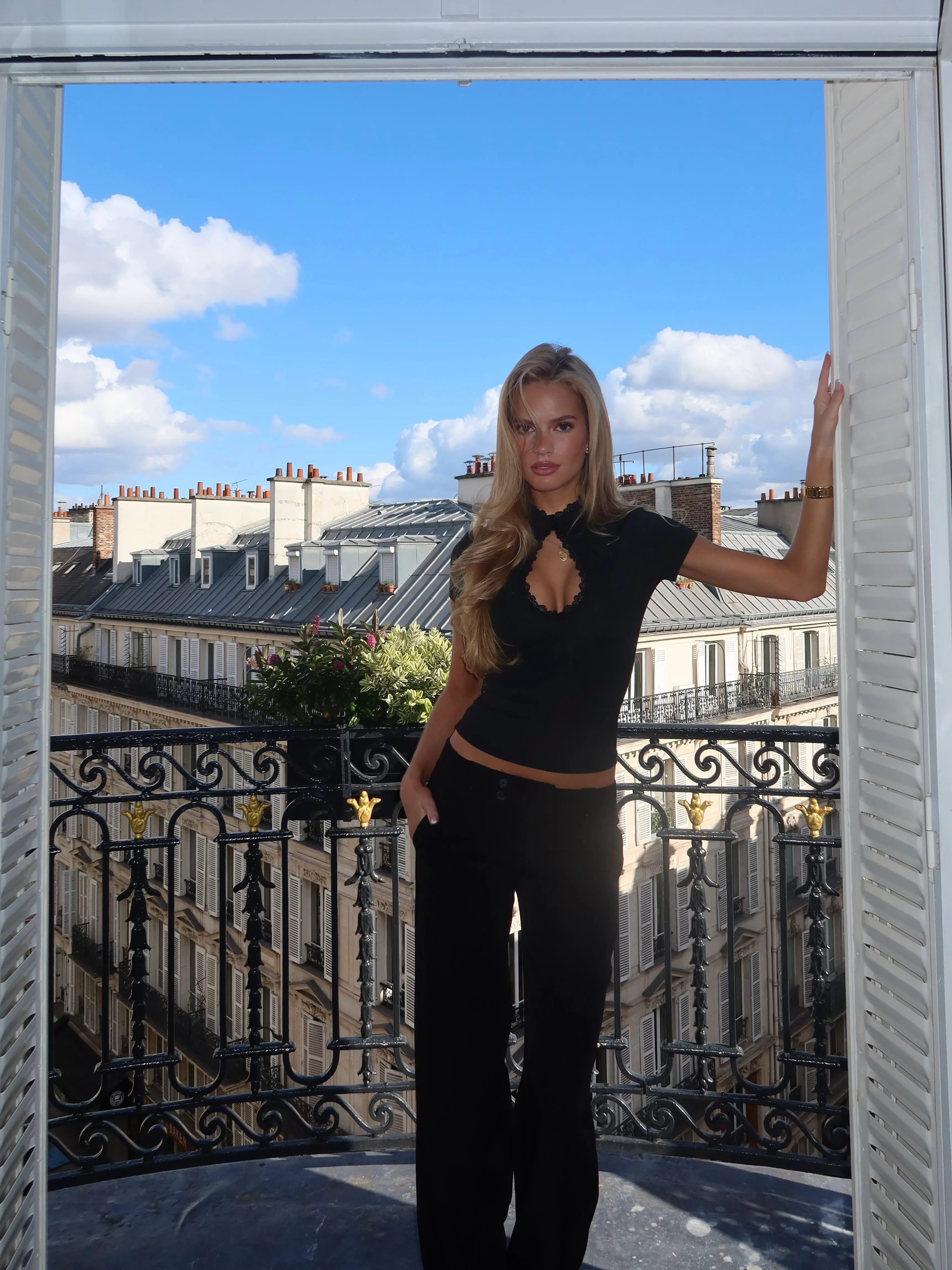 Baia lace top - black - Image 16