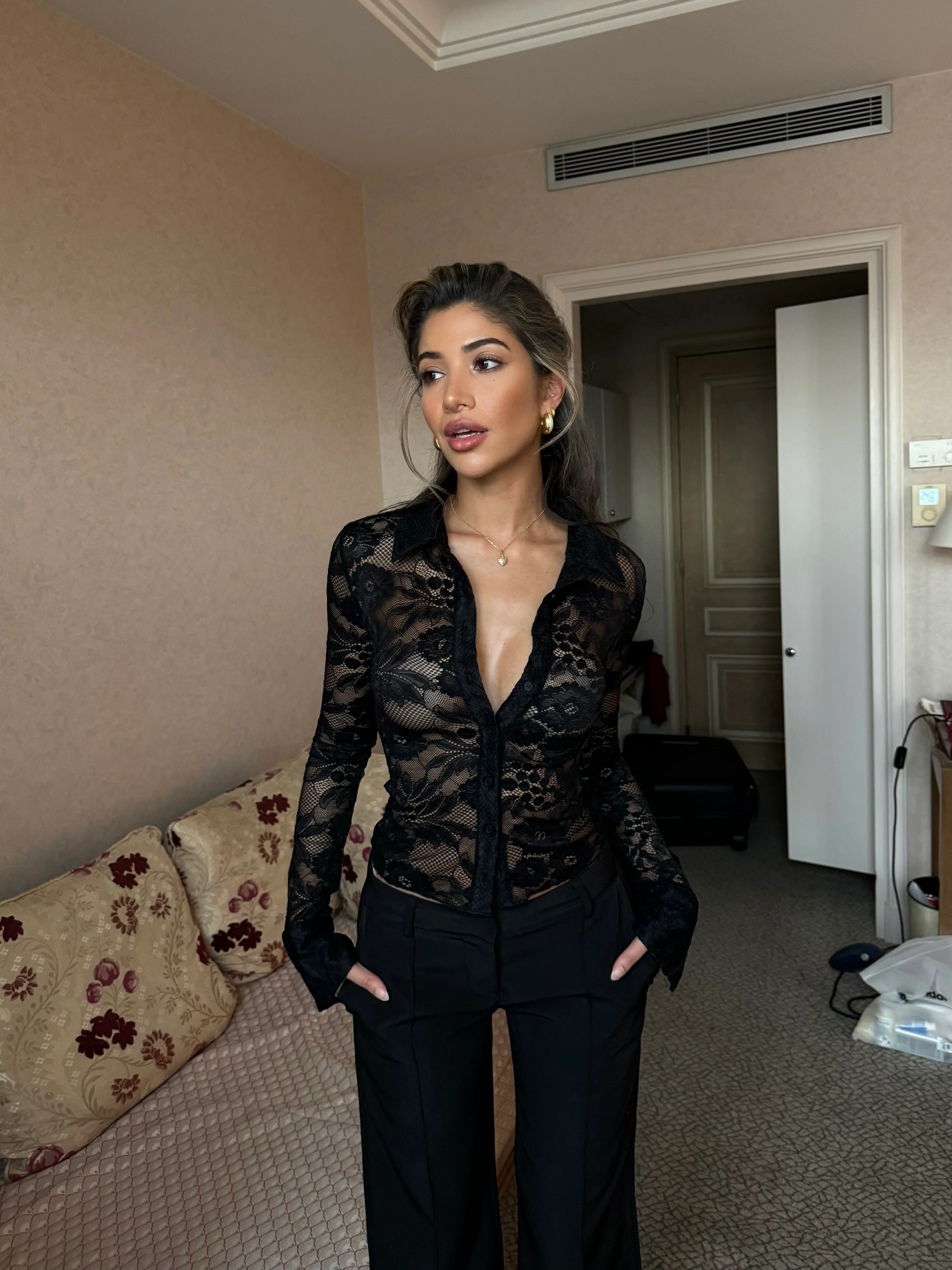 Look #2 Pretty Lace Top &amp; Livia Suit Pants