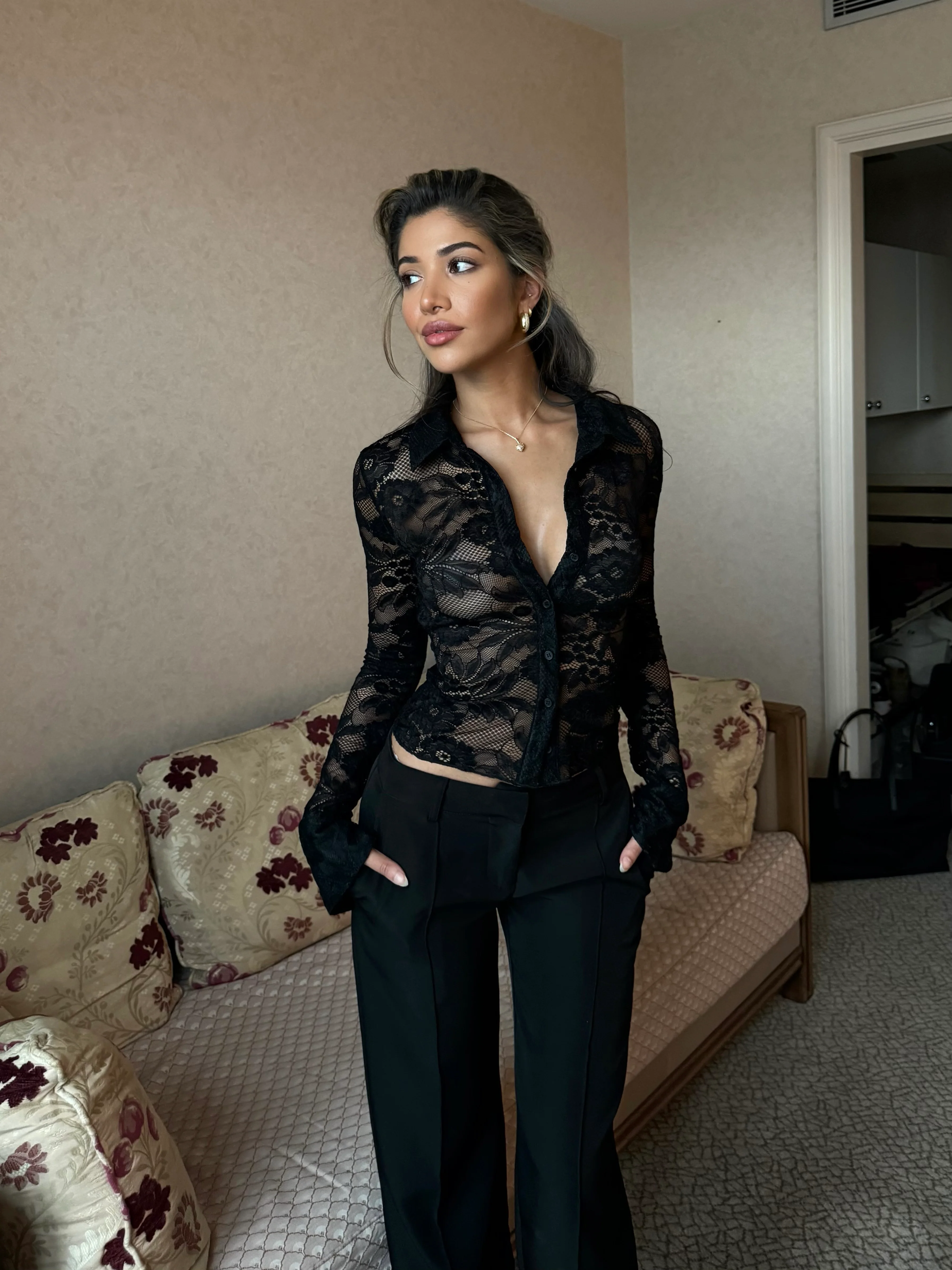 Grace lace top - black - Image 6