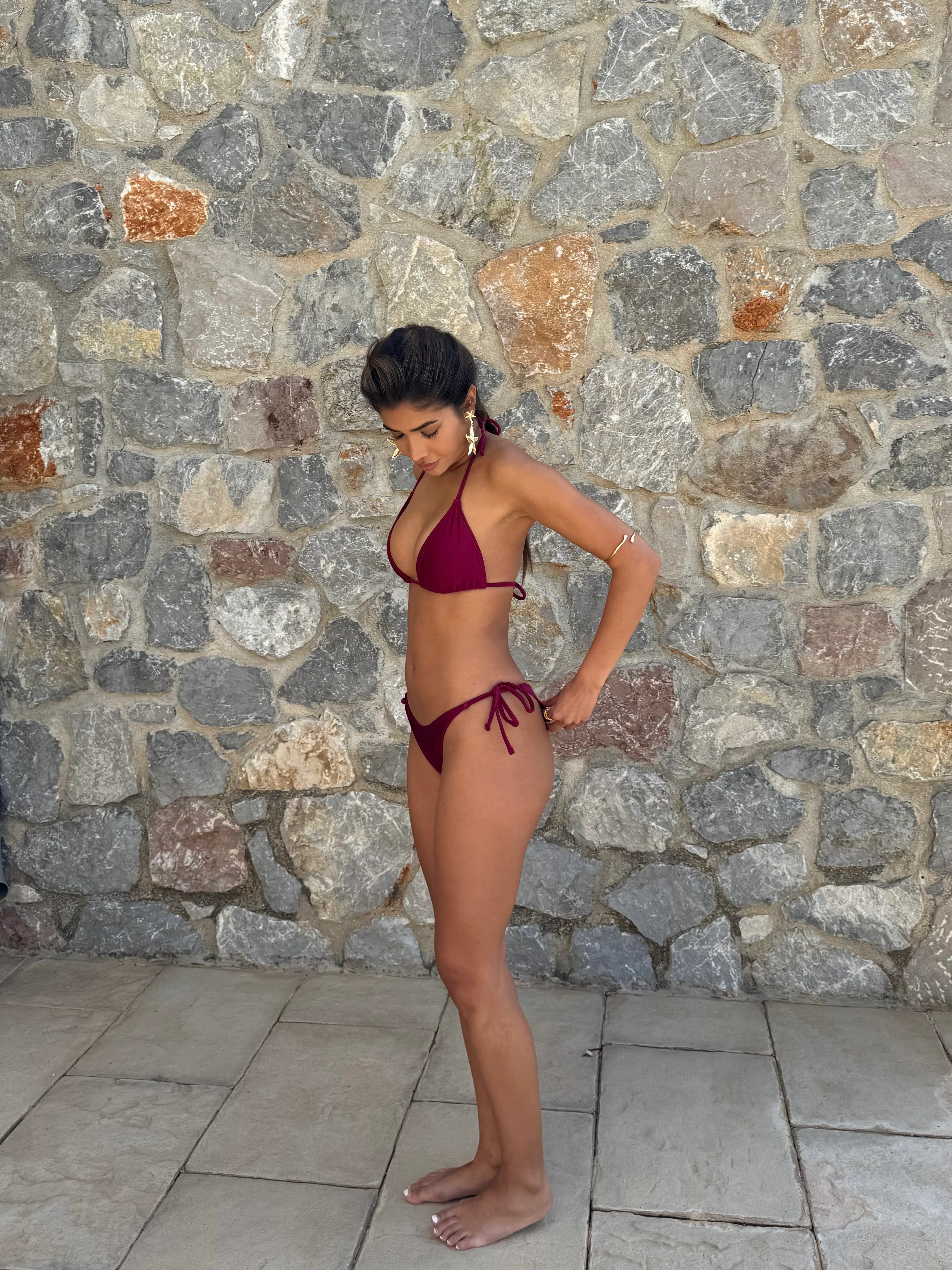 Bikini bottom - bordeaux - Image 4