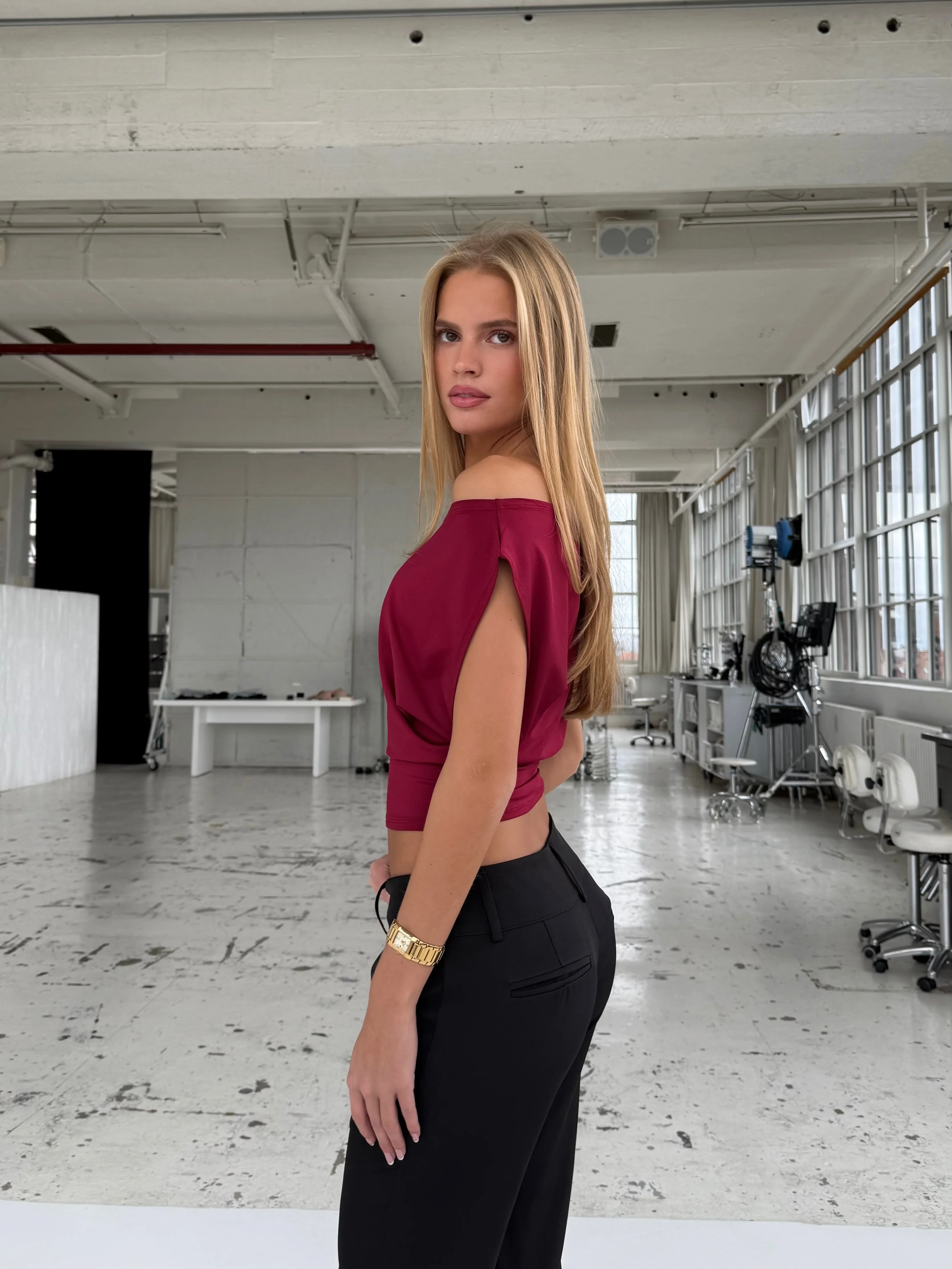 Hera basic top - Dark red - Image 2