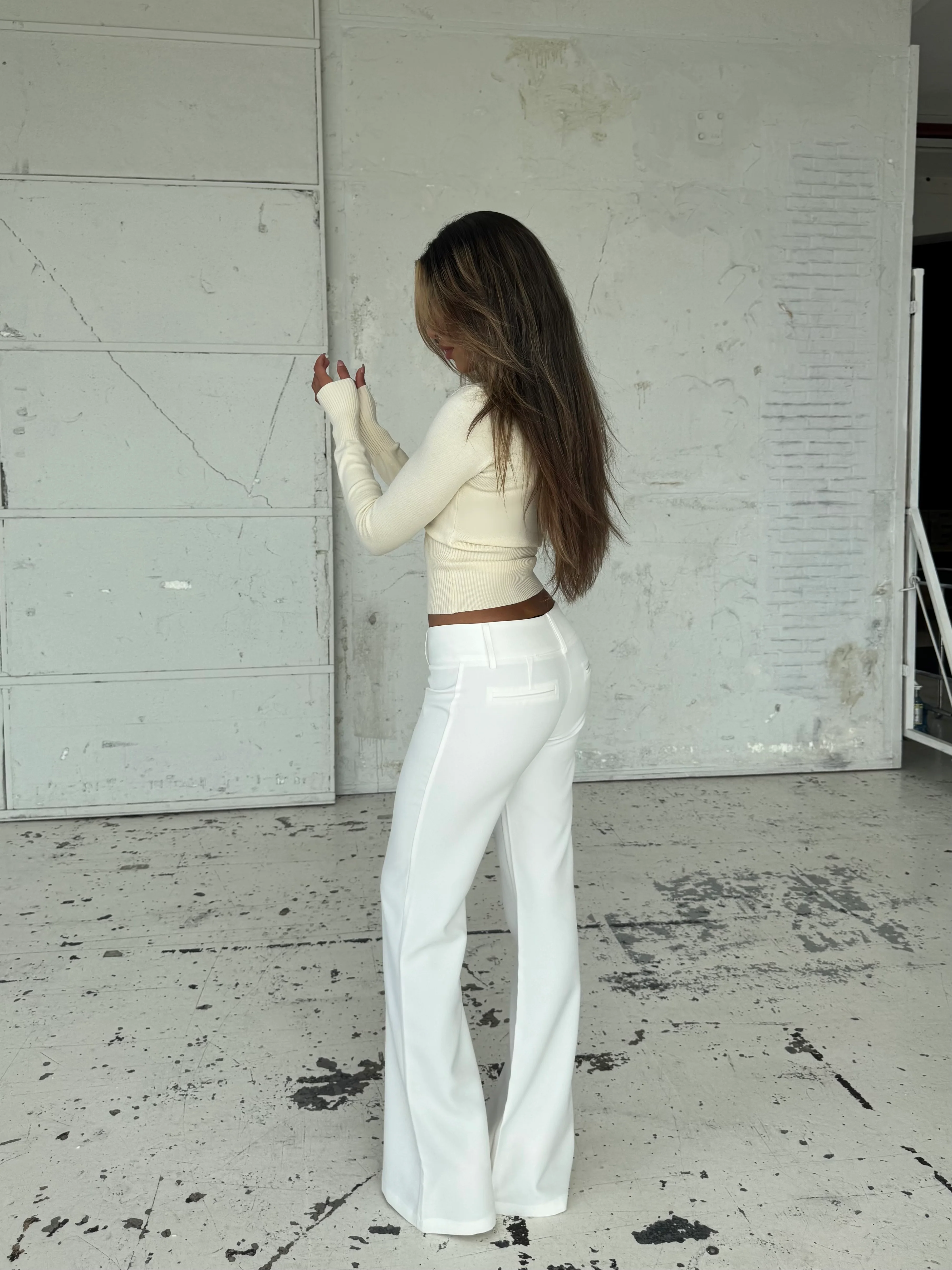 Knit Cardigan - cream  - Image 6