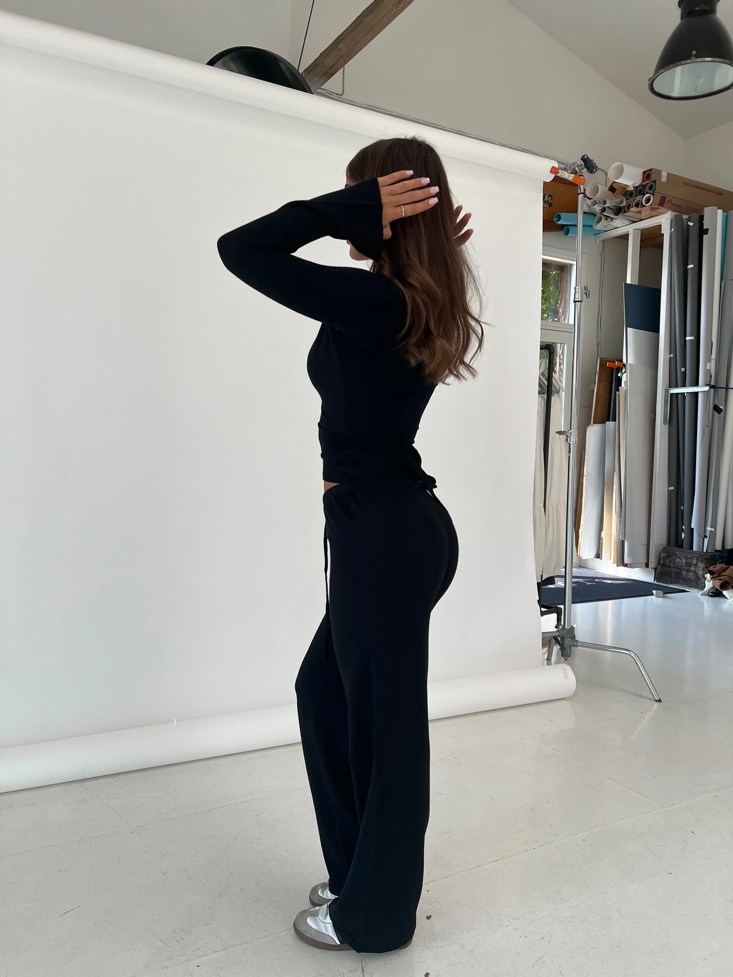 Knit trousers - black - Image 4
