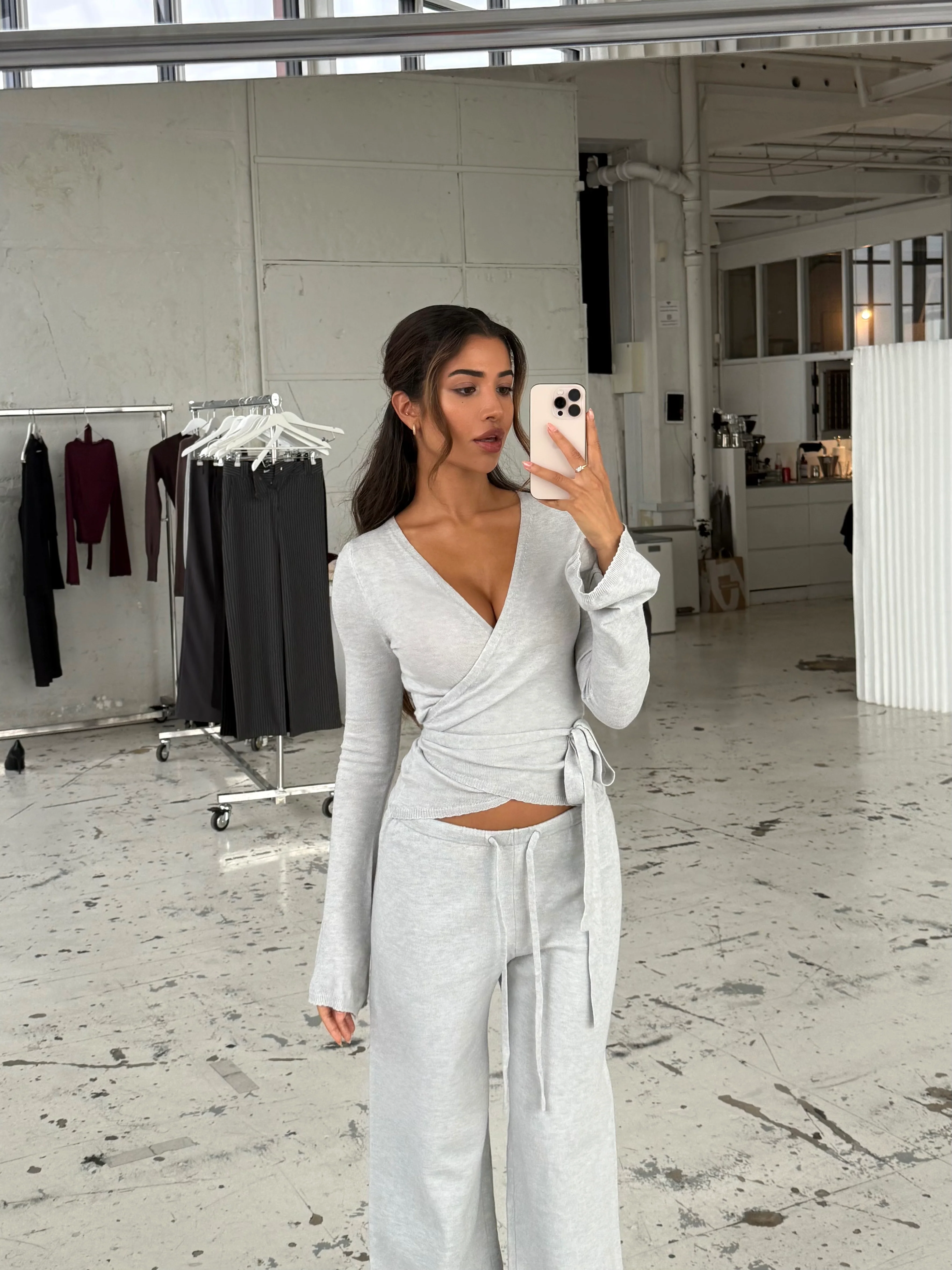 Ballerina knit top - light grey - Image 3