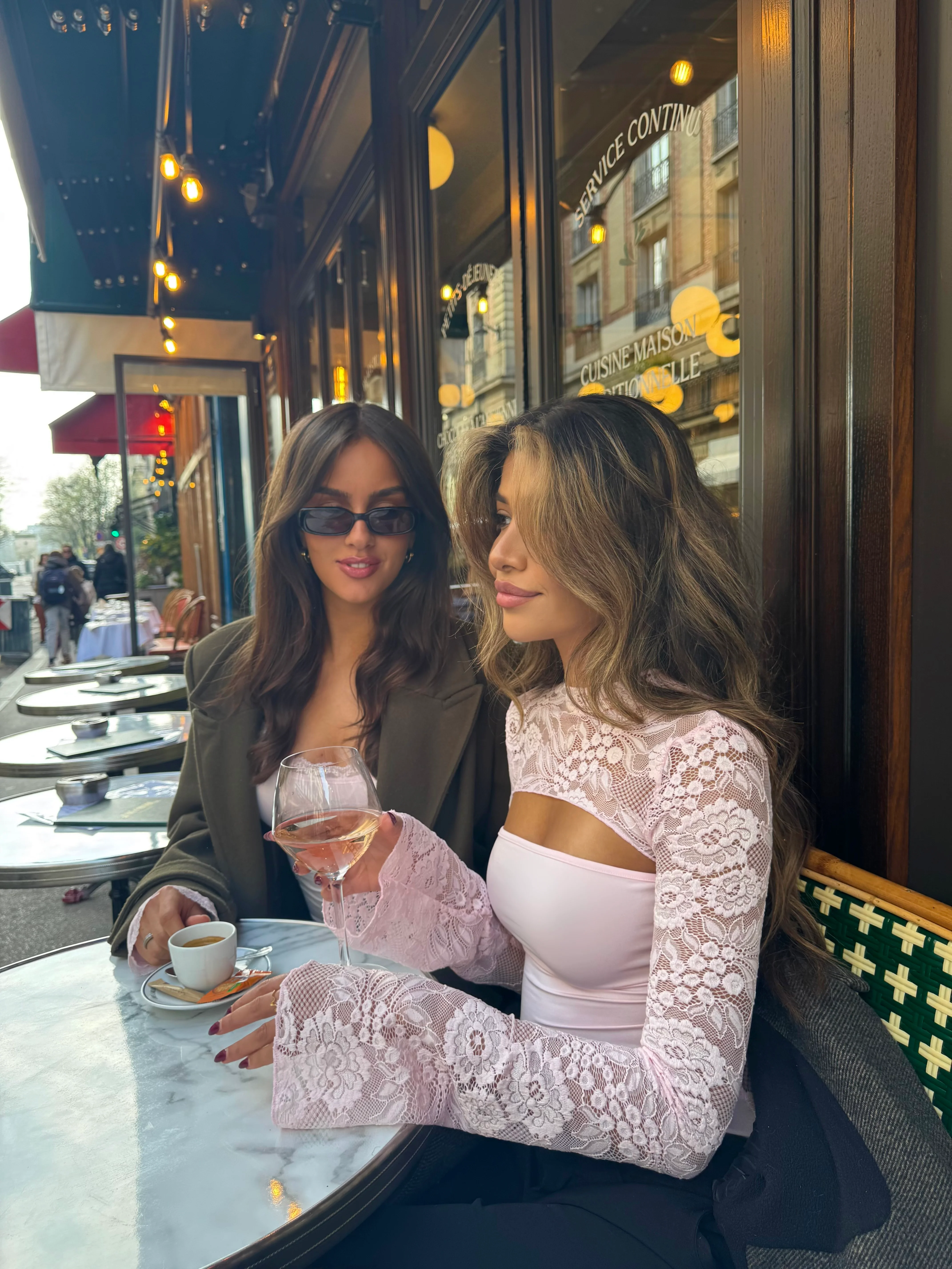 Lara lace long sleeve top - Pink - Image 5