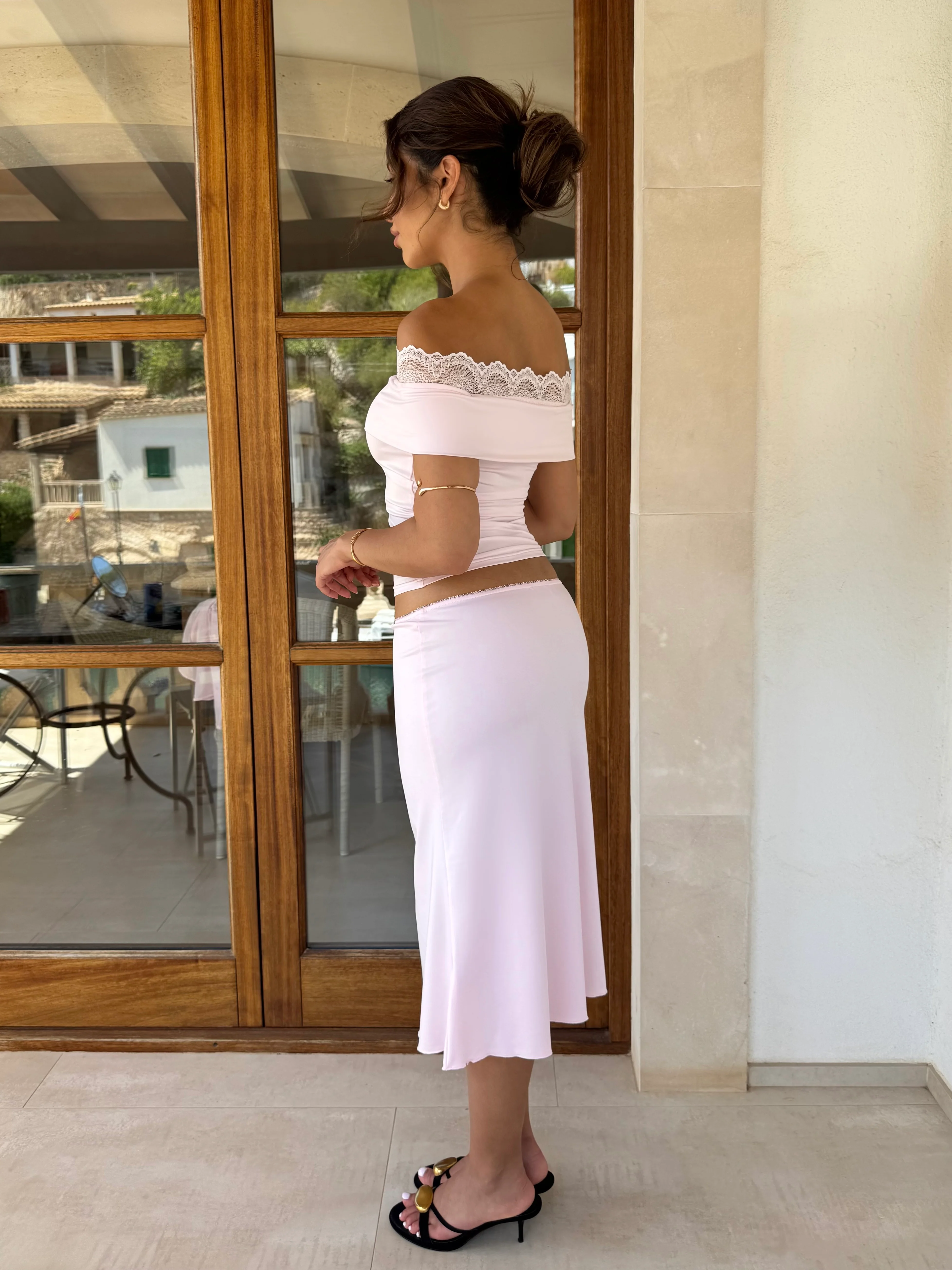 Leda lace top - Pink - Image 6