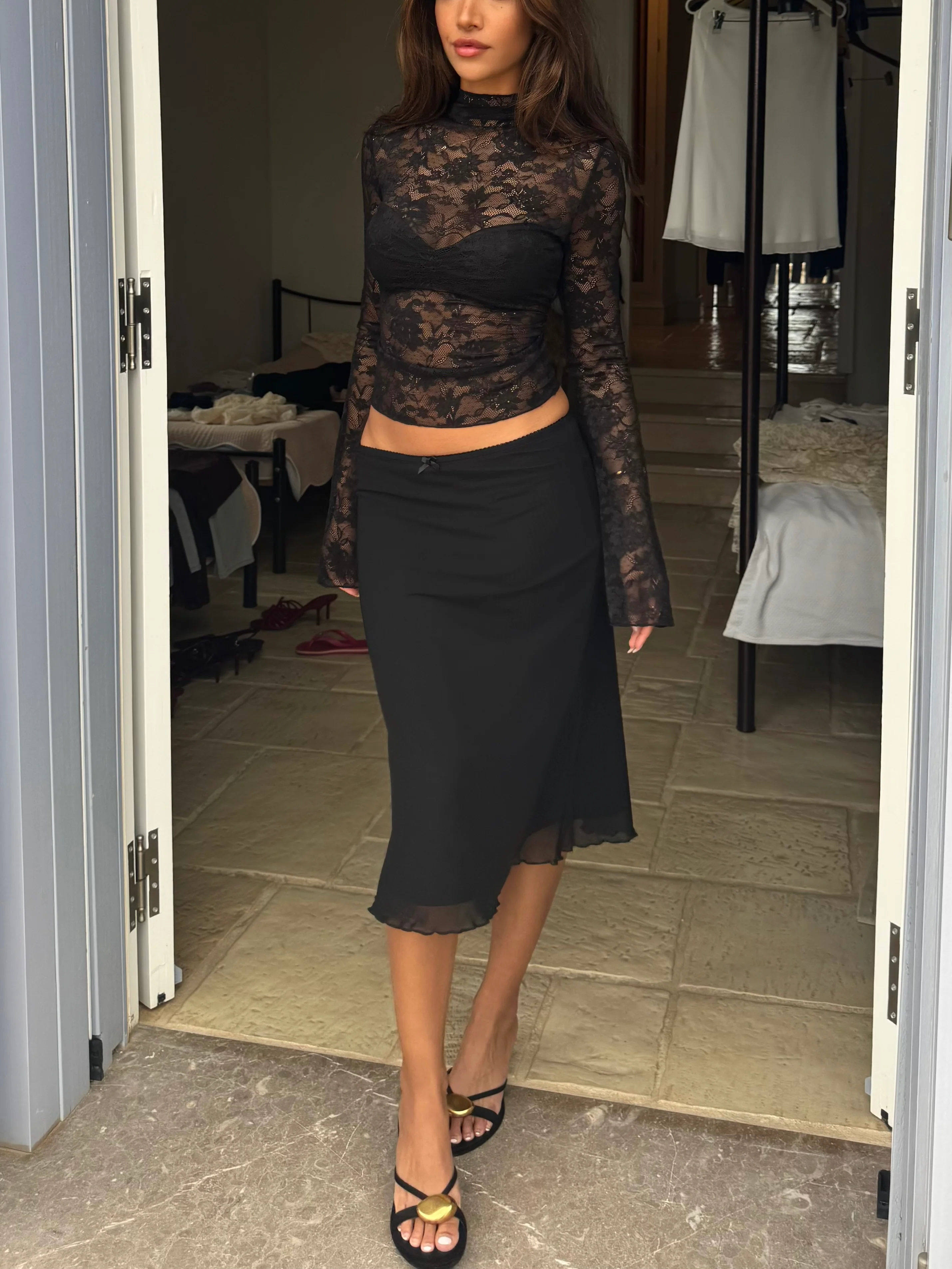 Lenia lace top - black - Image 4