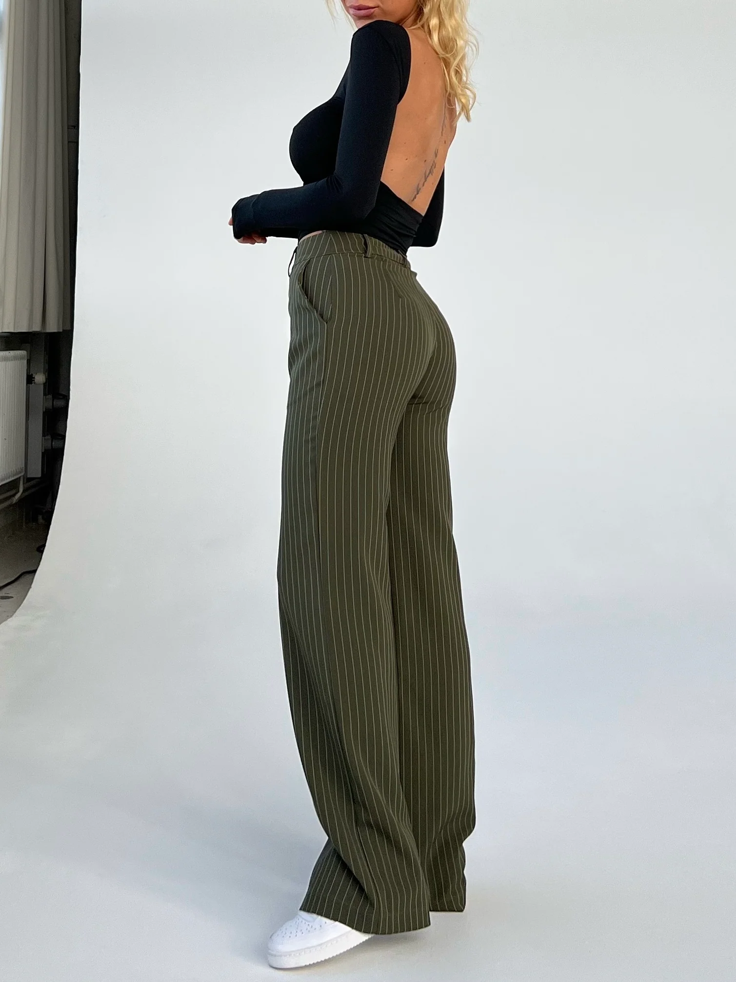 Levi pants - dark army striped - Image 2