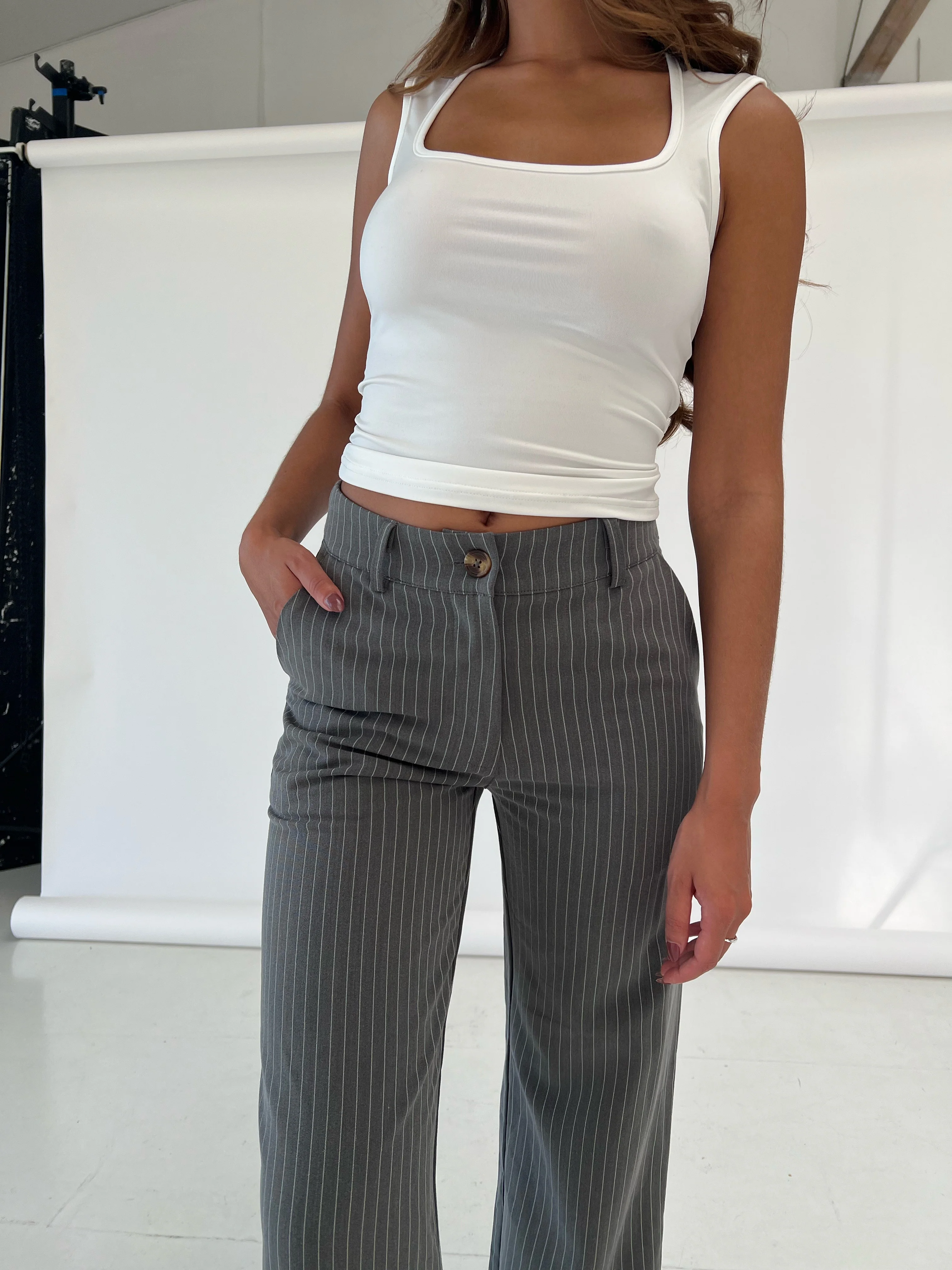 Levi pants - gray striped - Image 3