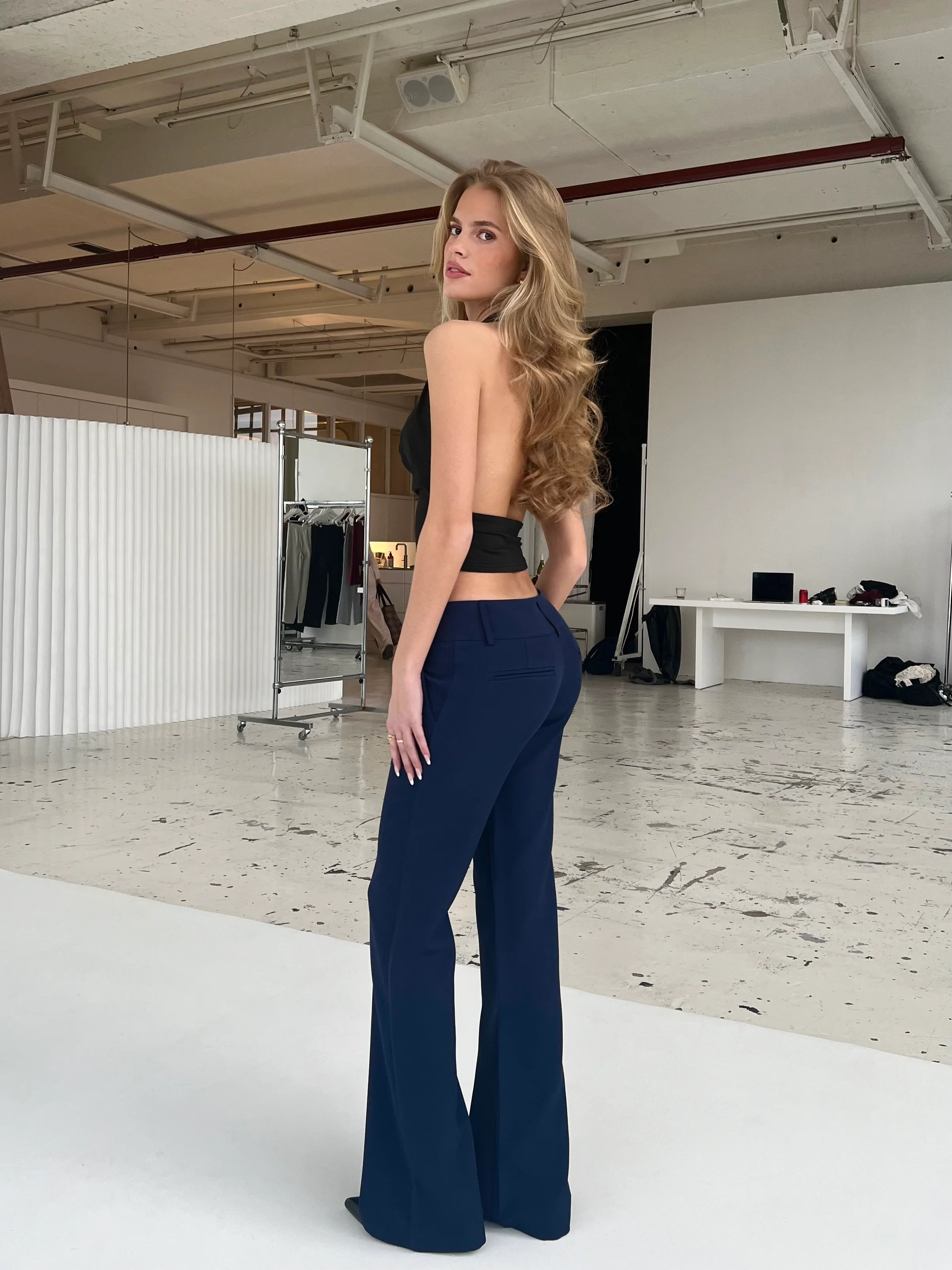 Livia low waist trousers - dark blue - Image 2