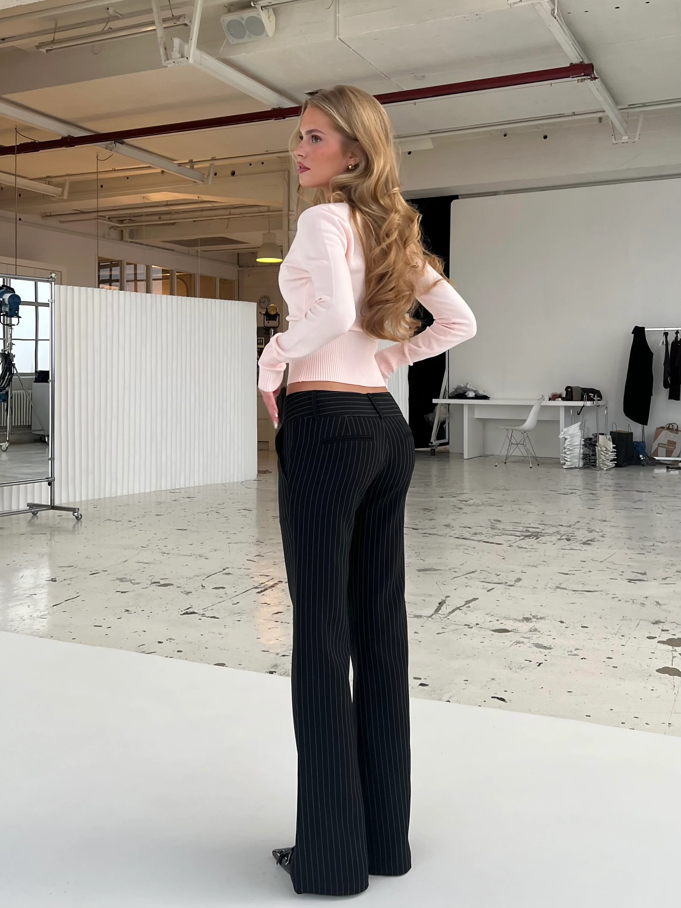 Livia trousers - black striped - Image 3