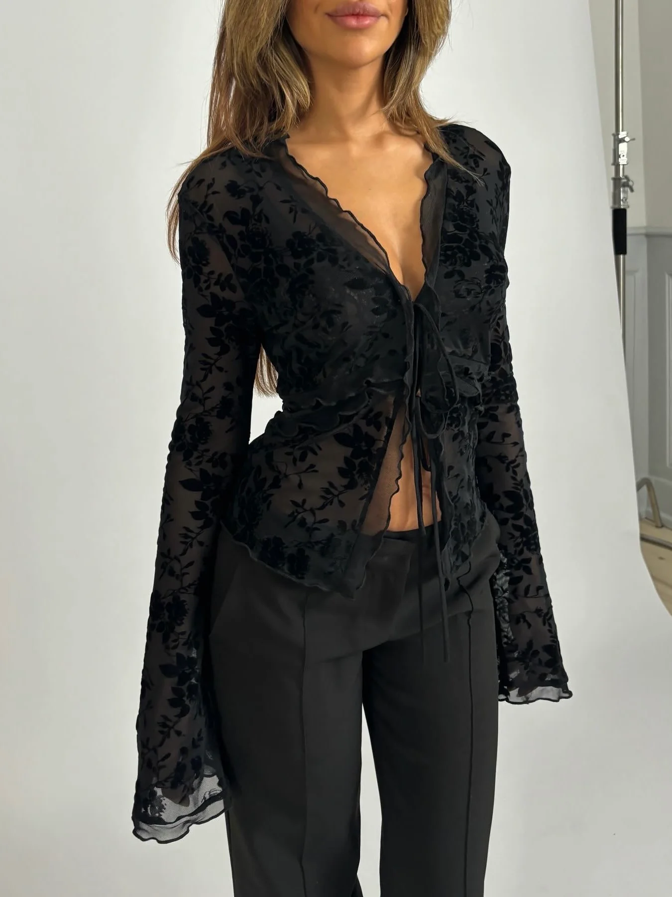 <tc>Lola Rose Top - Black </tc> - Image 2
