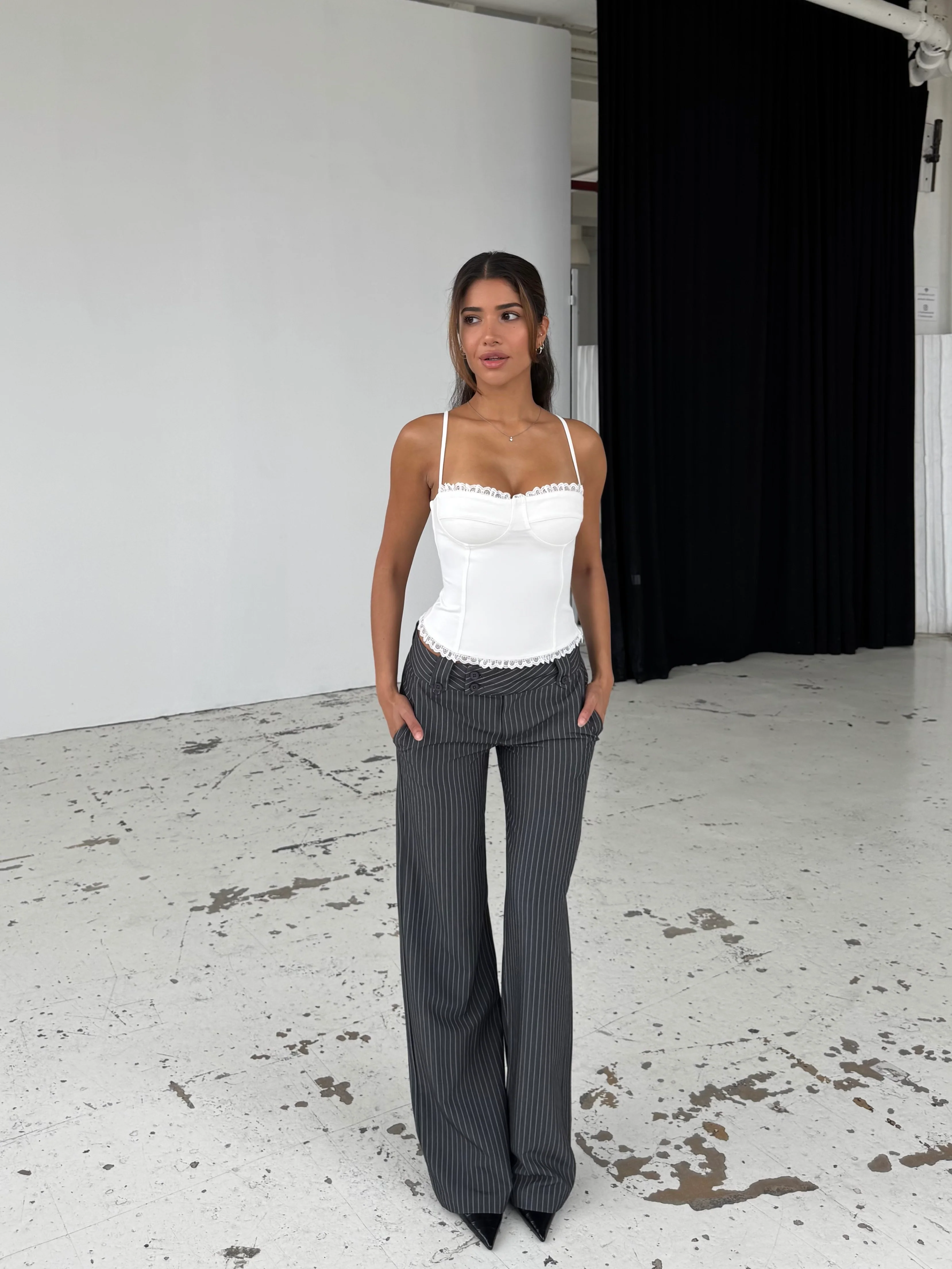 Lula lace corset top - white - Image 3