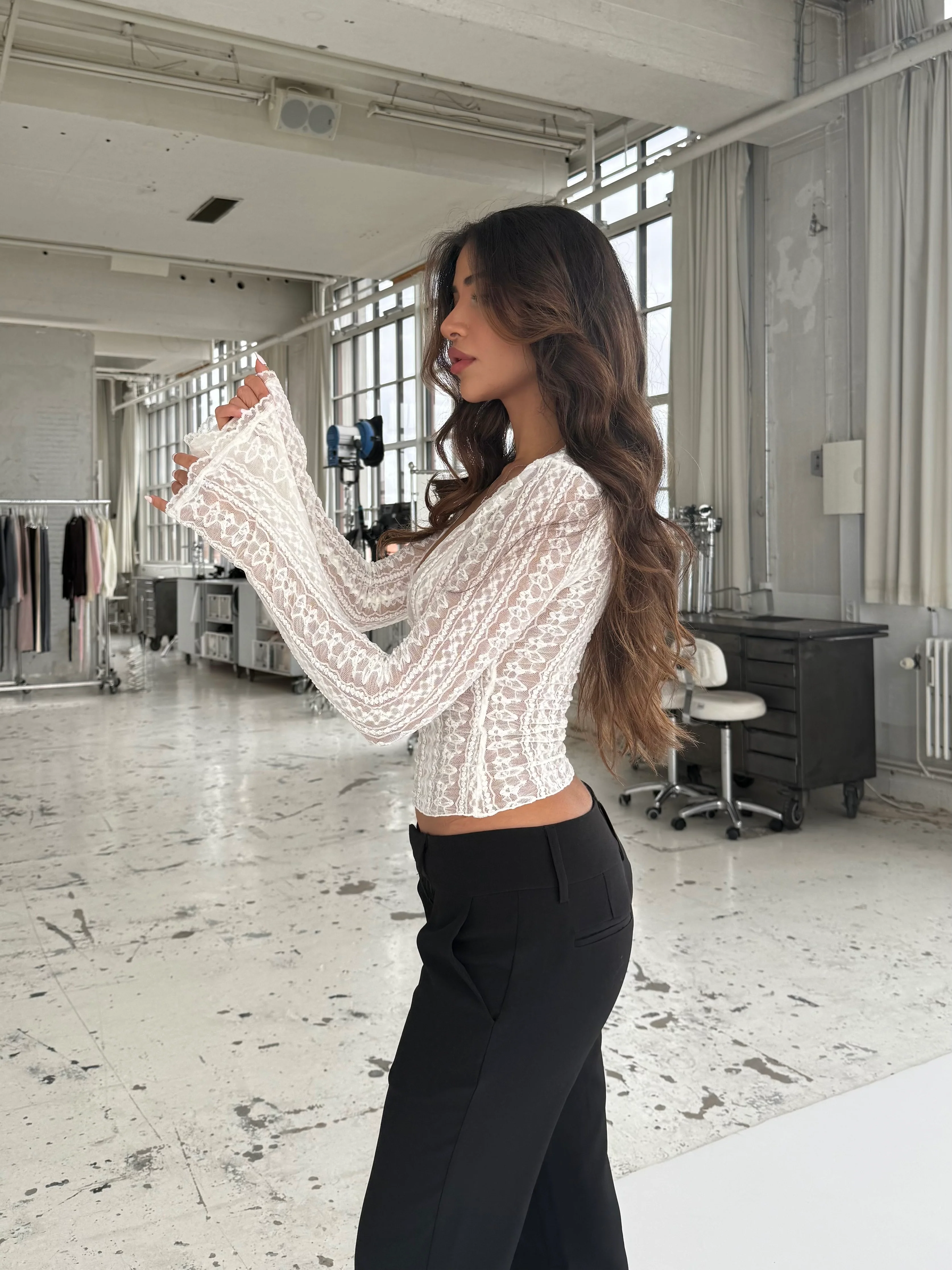 Lyra lace top - White - Image 3