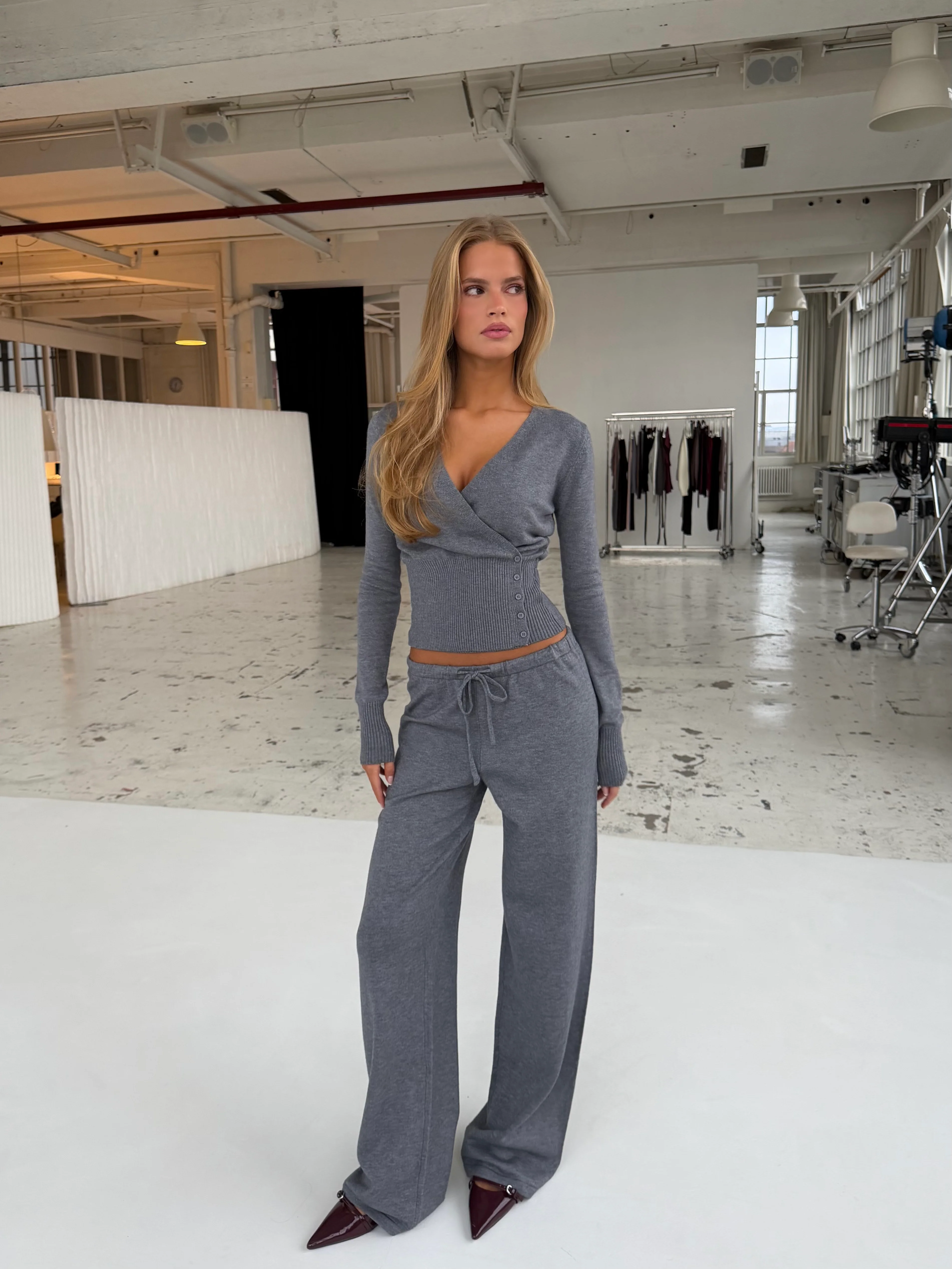 New Knit Cardigan - Mottled grey - Image 4