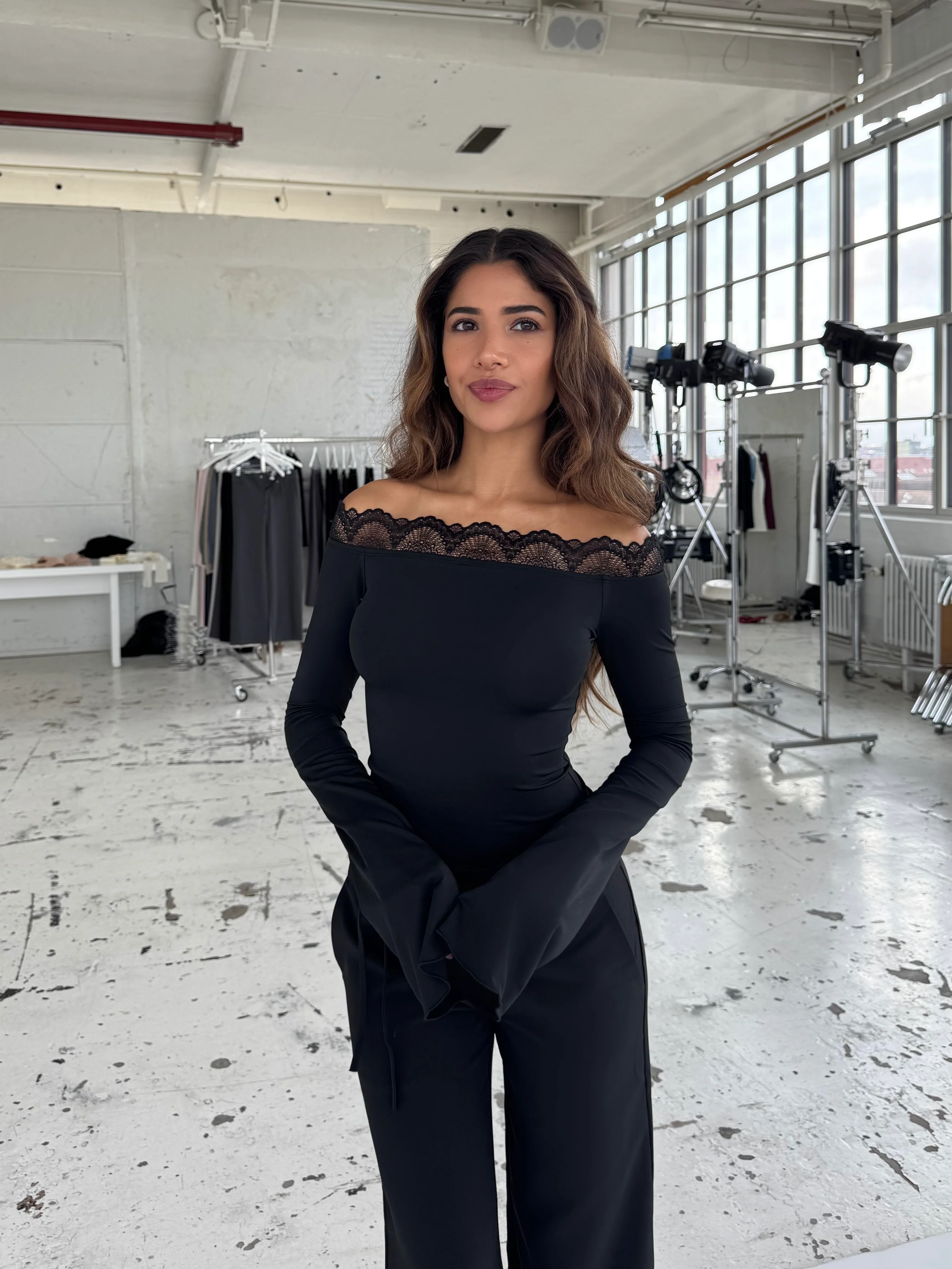 Bari Basic Lace Top – Black - Image 4