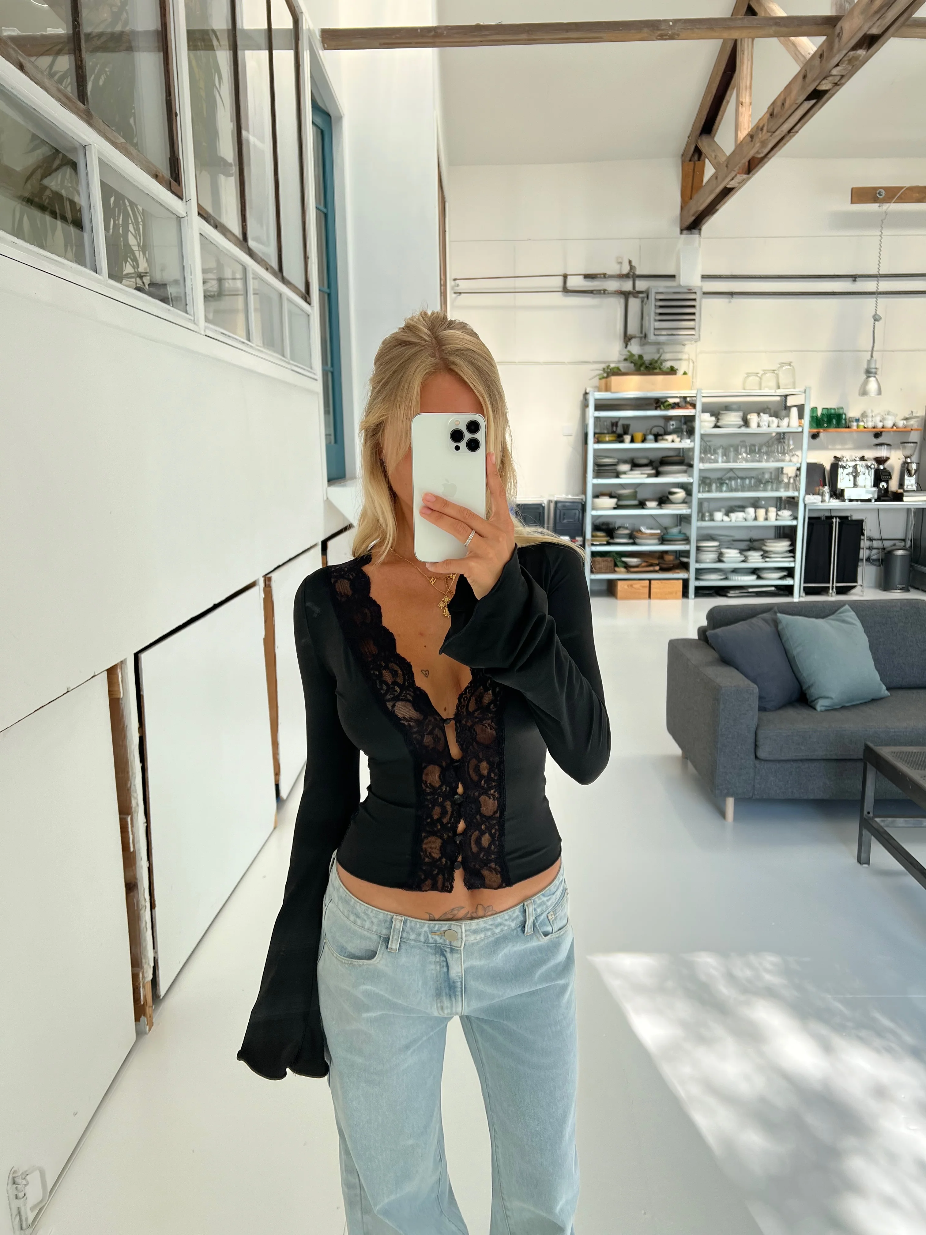 Pretty Luna basic top - black - Image 4
