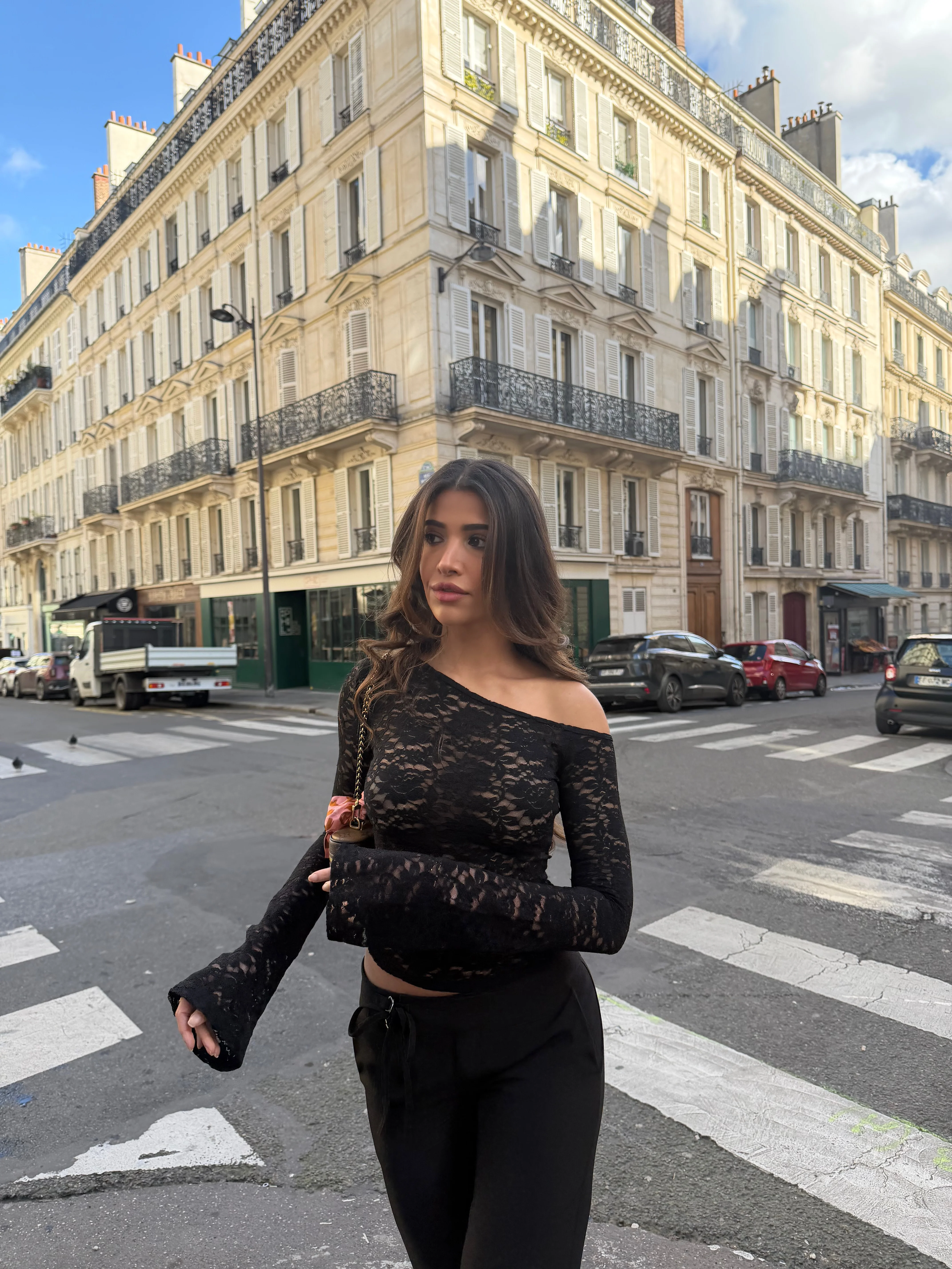Rina lace top - black - Image 5