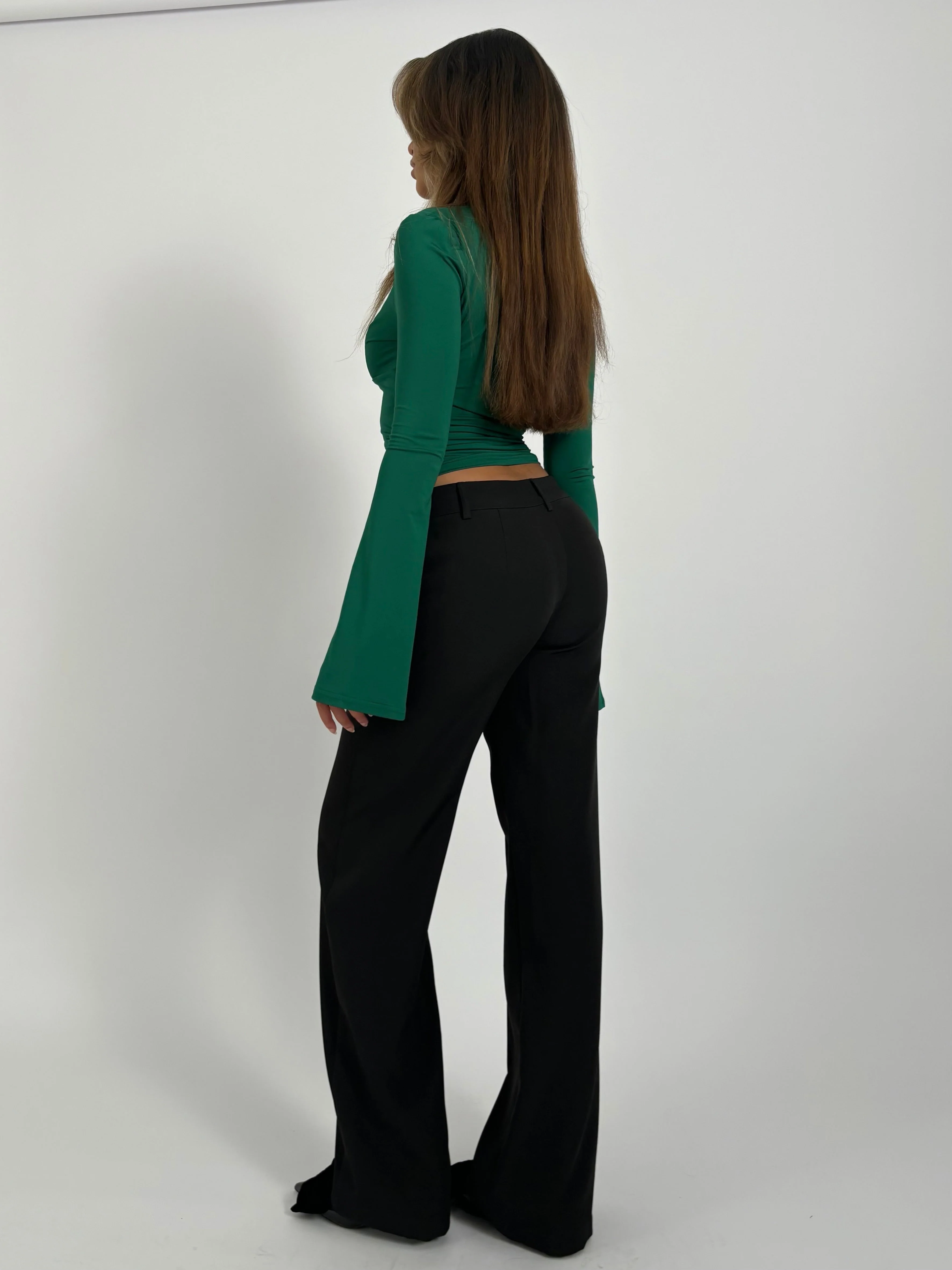 TALL Vera Wide low waist trousers - black - Image 4