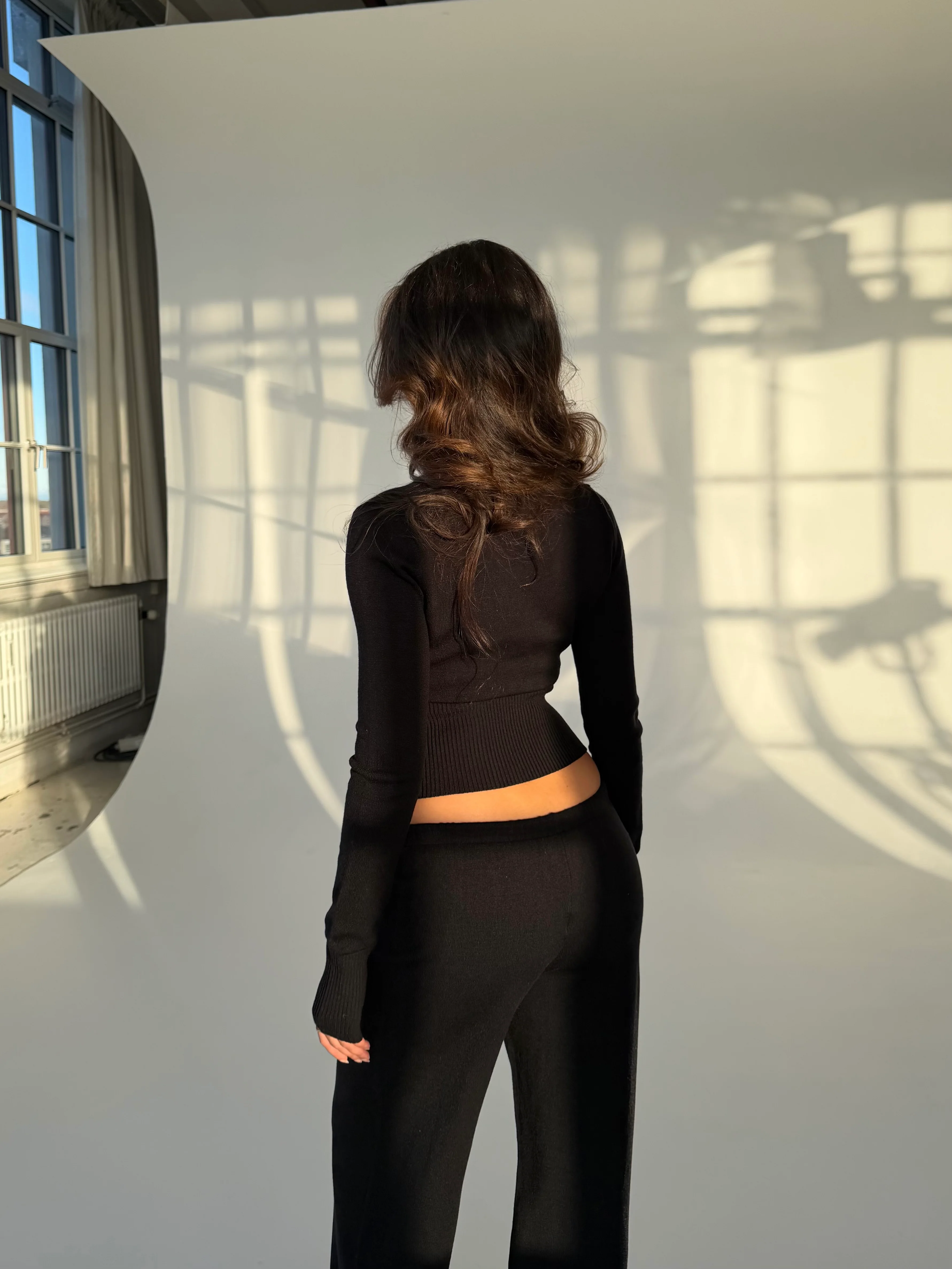 Zipper knit - Black - Image 5